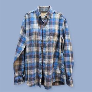 Blue Plaid Men's Shirt